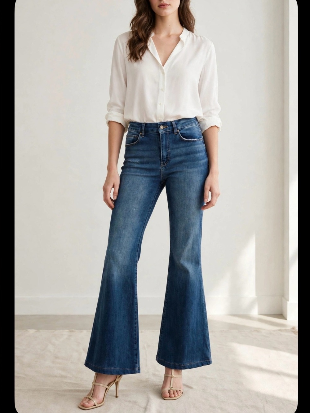 Sincerly Joules Dark Blue Flare Jeans